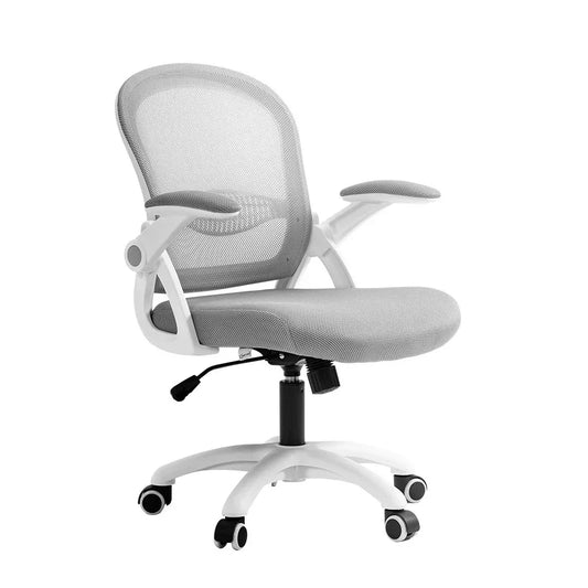 Artiss Mesh Office Chair Mid Back Grey - Mekamart Australia