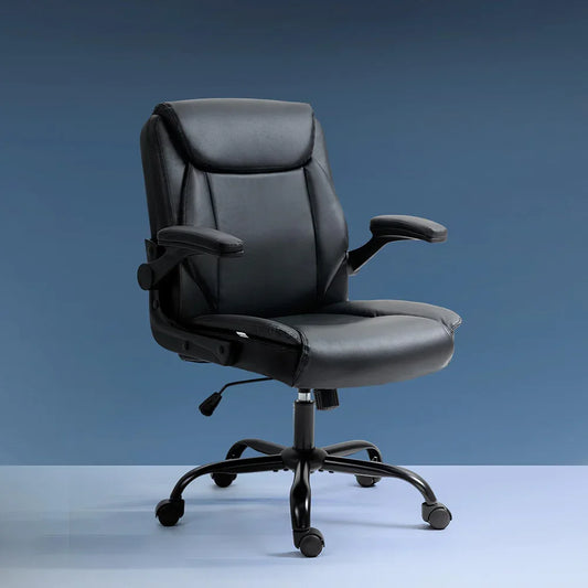 Artiss Executive Office Chair Mid Back Black - Mekamart Australia
