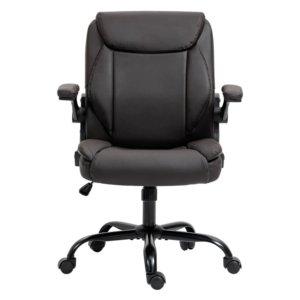 Artiss Executive Office Chair Mid Back Brwon - Mekamart Australia