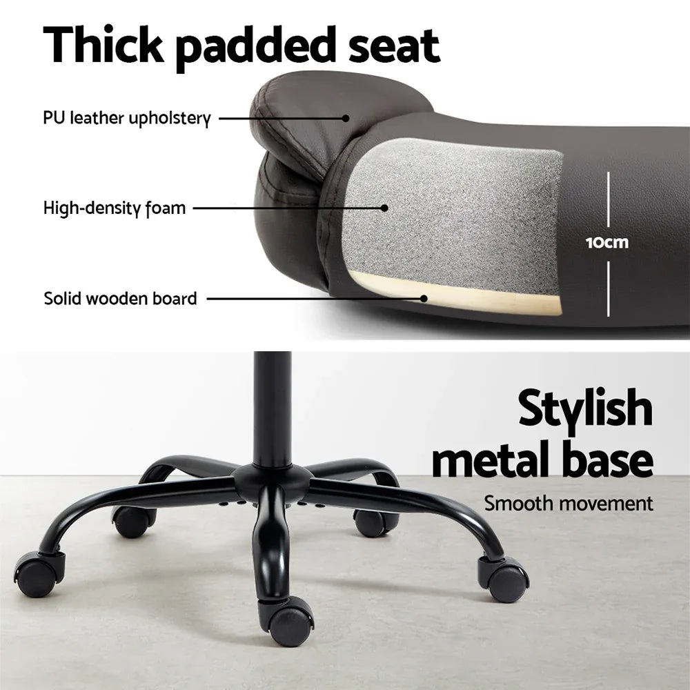 Artiss Executive Office Chair Mid Back Brwon - Mekamart Australia