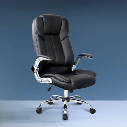 Artiss Executive Office Chair Leather Tilt Black - Mekamart Australia