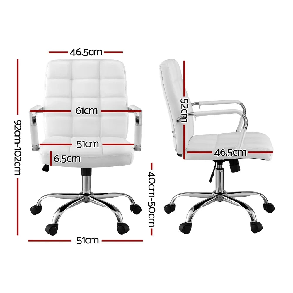 Artiss Office Chair Seat PU Work Computer Desk Chairs - Mekamart Australia