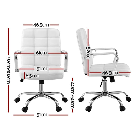 Artiss Office Chair Seat PU Work Computer Desk Chairs - Mekamart Australia