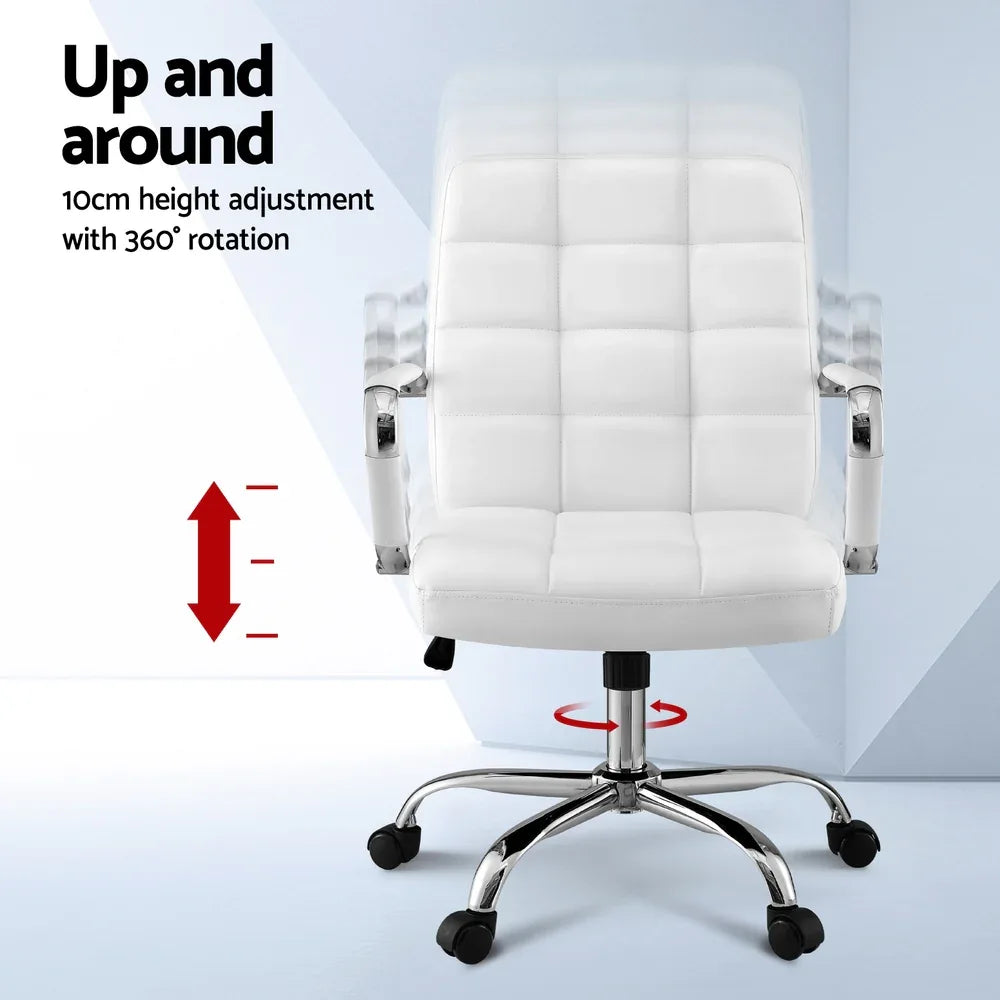 Artiss Office Chair Seat PU Work Computer Desk Chairs - Mekamart Australia