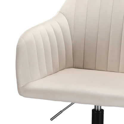 Artiss Office Chair Velvet Seat Cream - Mekamart Australia