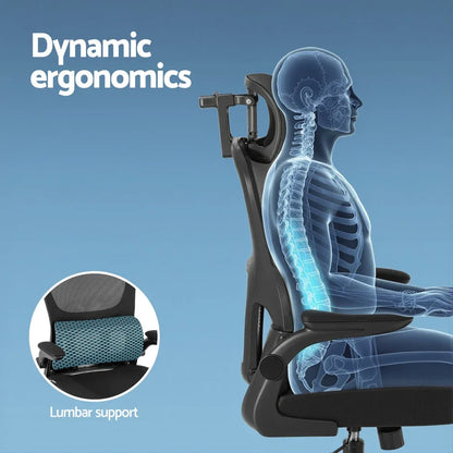 Artiss Ergonomic Office Chair Mesh Chairs Black - Mekamart Australia
