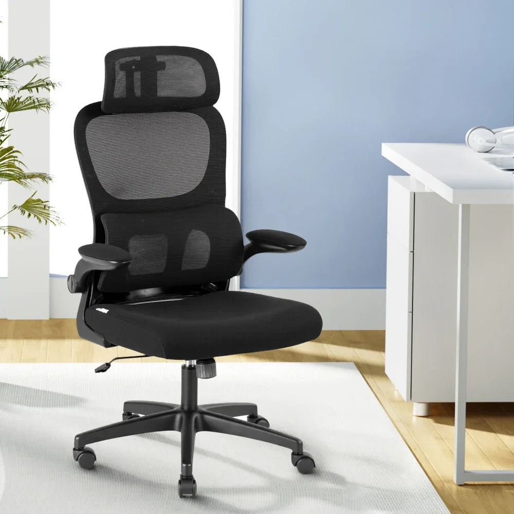 Artiss Ergonomic Office Chair Mesh Chairs Black - Mekamart Australia