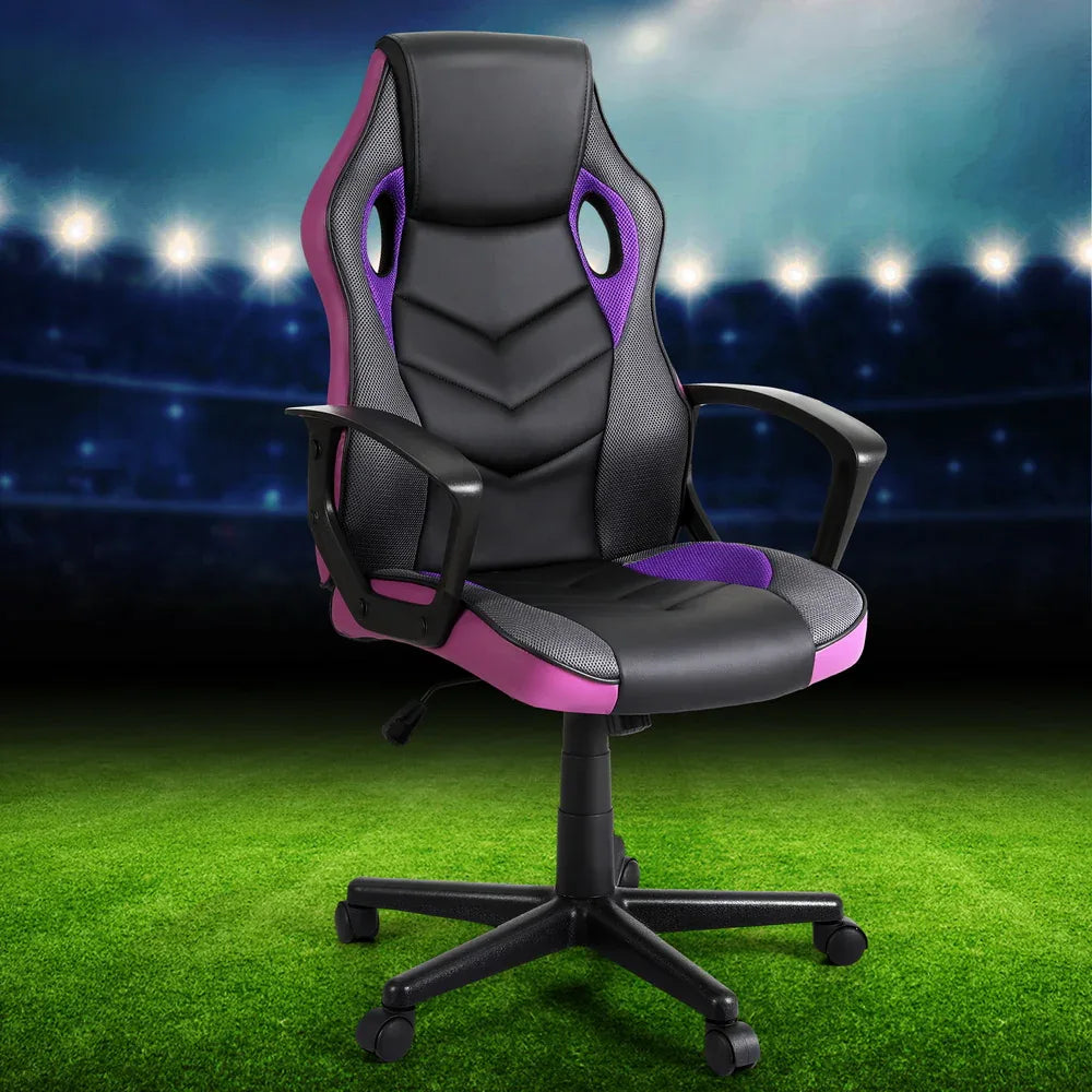 Artiss Gaming Office Chair Computer Chairs Purple - Mekamart Australia