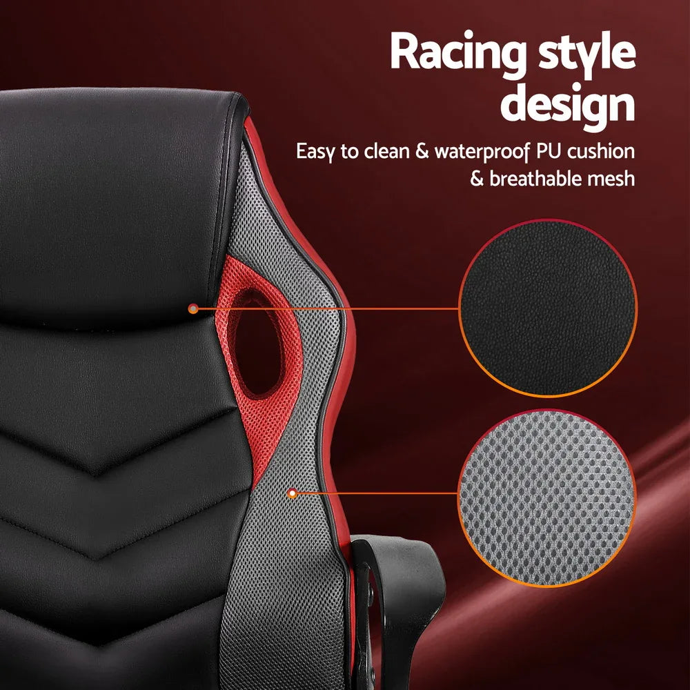 Artiss Gaming Office Chair Computer Chairs Red - Mekamart Australia
