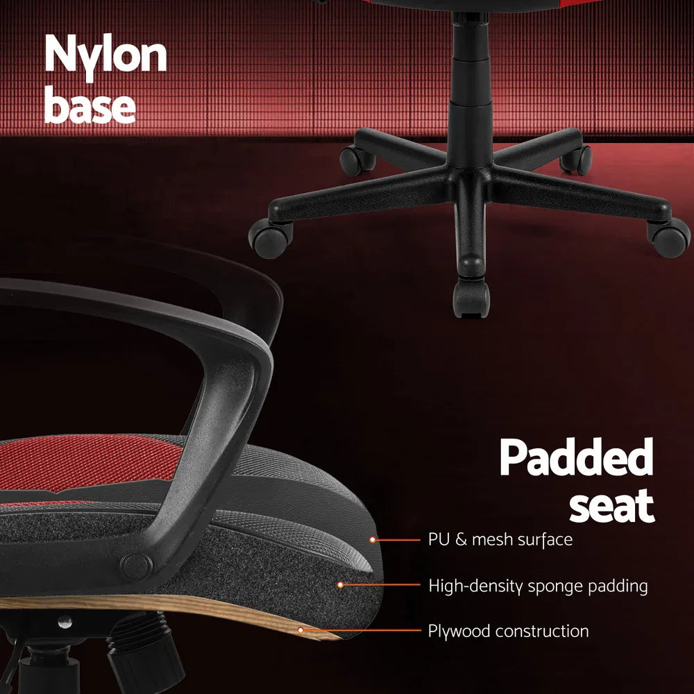 Artiss Gaming Office Chair Computer Chairs Red - Mekamart Australia