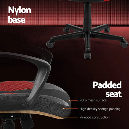 Artiss Gaming Office Chair Computer Chairs Red - Mekamart Australia