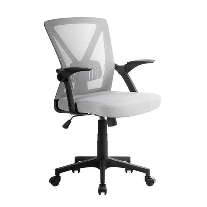 Artiss Mesh Office Chair Mid Back Grey - Mekamart Australia