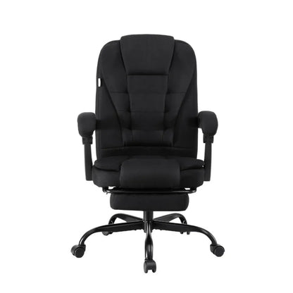 Artiss Office Chair Executive Fabric Seat Racing Computer Desk Chairs Footrest - Mekamart Australia