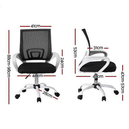 Artiss Office Chair Mesh Computer Gaming Desk Chairs Work Study Mid Back - Mekamart Australia