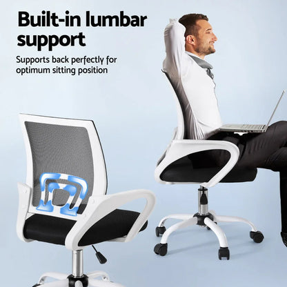Artiss Office Chair Mesh Computer Gaming Desk Chairs Work Study Mid Back - Mekamart Australia