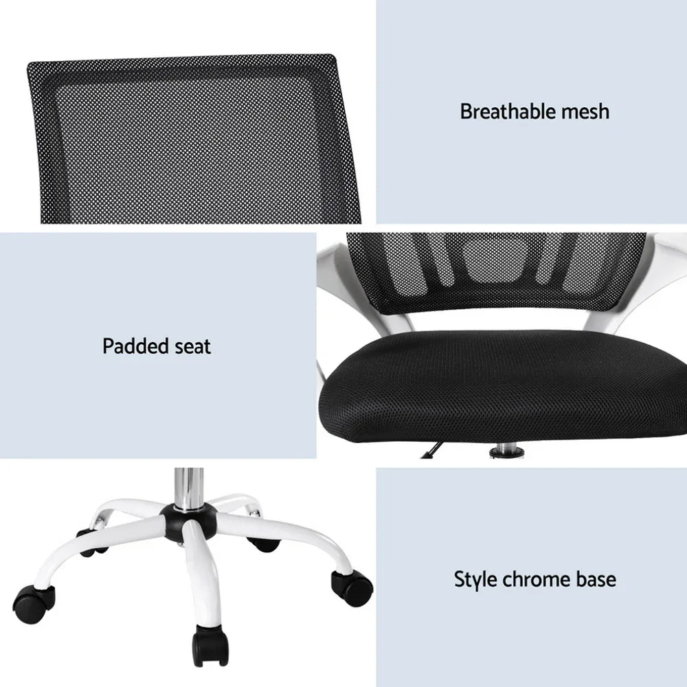 Artiss Office Chair Mesh Computer Gaming Desk Chairs Work Study Mid Back - Mekamart Australia