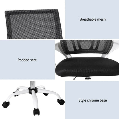 Artiss Office Chair Mesh Computer Gaming Desk Chairs Work Study Mid Back - Mekamart Australia