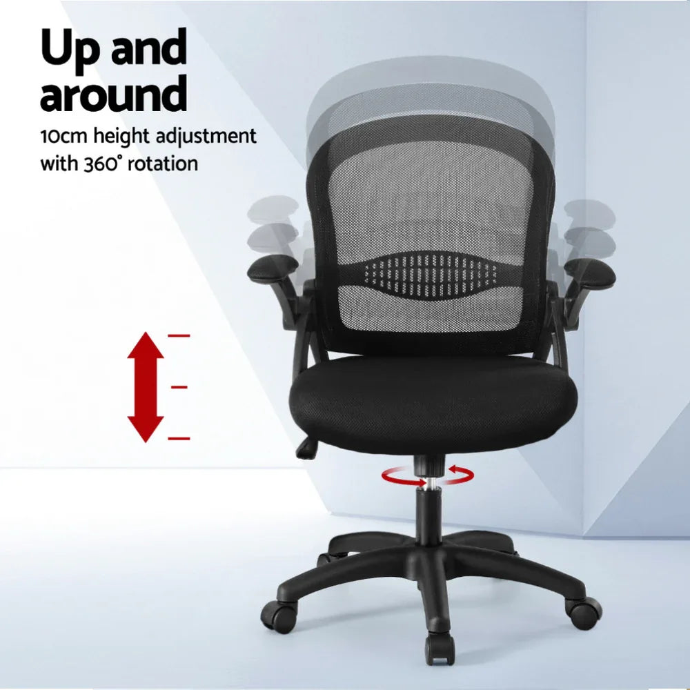 Artiss Mesh Office Chair Computer Gaming Desk Chairs Work Study Mid Back - Mekamart Australia