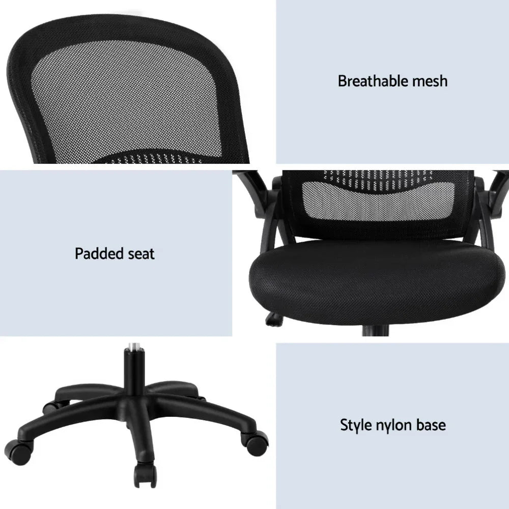 Artiss Mesh Office Chair Computer Gaming Desk Chairs Work Study Mid Back - Mekamart Australia