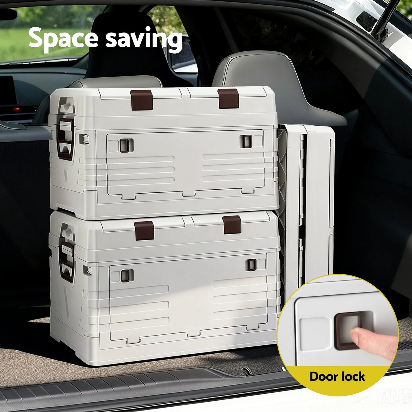 Gardeon 60L Outdoor Storage Box Foldable Camping Collapsible Bins Organizer - Mekamart Australia