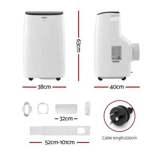 Devanti Portable Air Conditioner WiFi 7000BTU - Mekamart Australia
