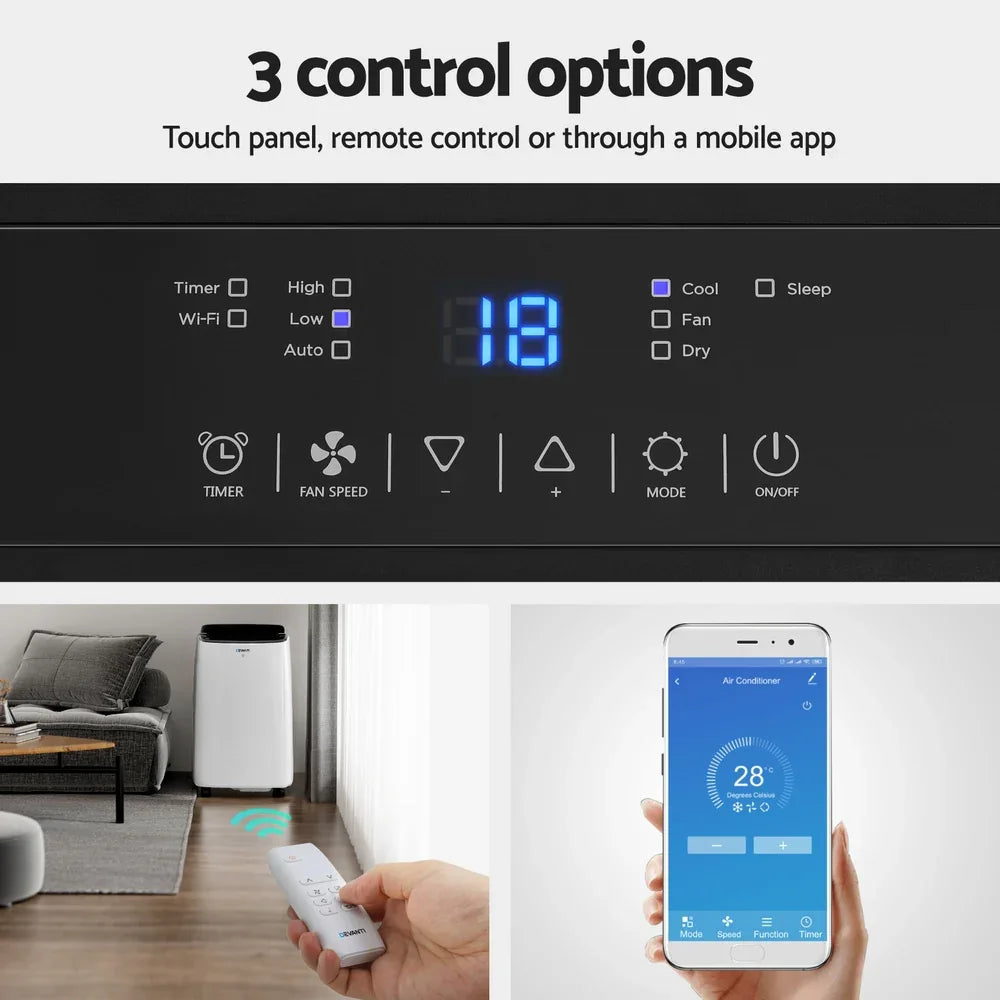 Devanti Portable Air Conditioner WiFi 7000BTU - Mekamart Australia