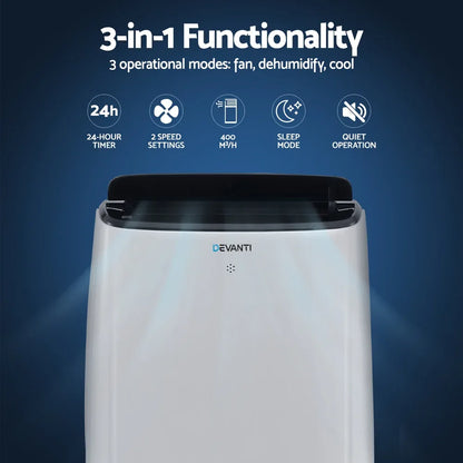 Devanti Portable Air Conditioner WiFi 7000BTU - Mekamart Australia