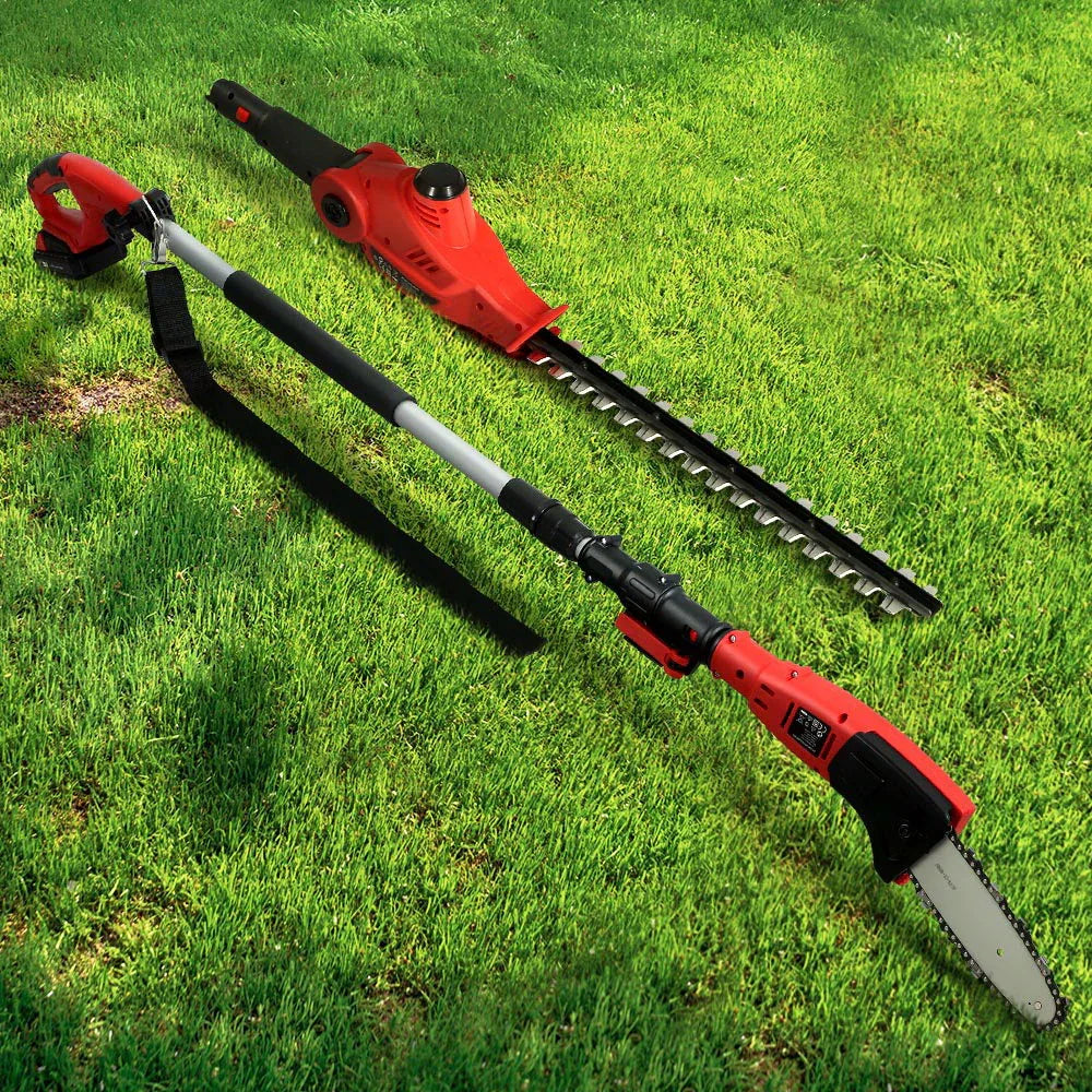Giantz Chainsaw Trimmer Cordless Pole Chain Saw 20V 8inch Battery 2.7m Reach - Mekamart Australia