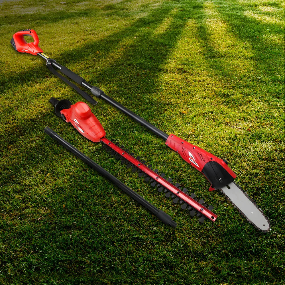 Giantz Chainsaw Trimmer Cordless Pole Chain Saw 8in 20V Battery 2.7m Reach - Mekamart Australia