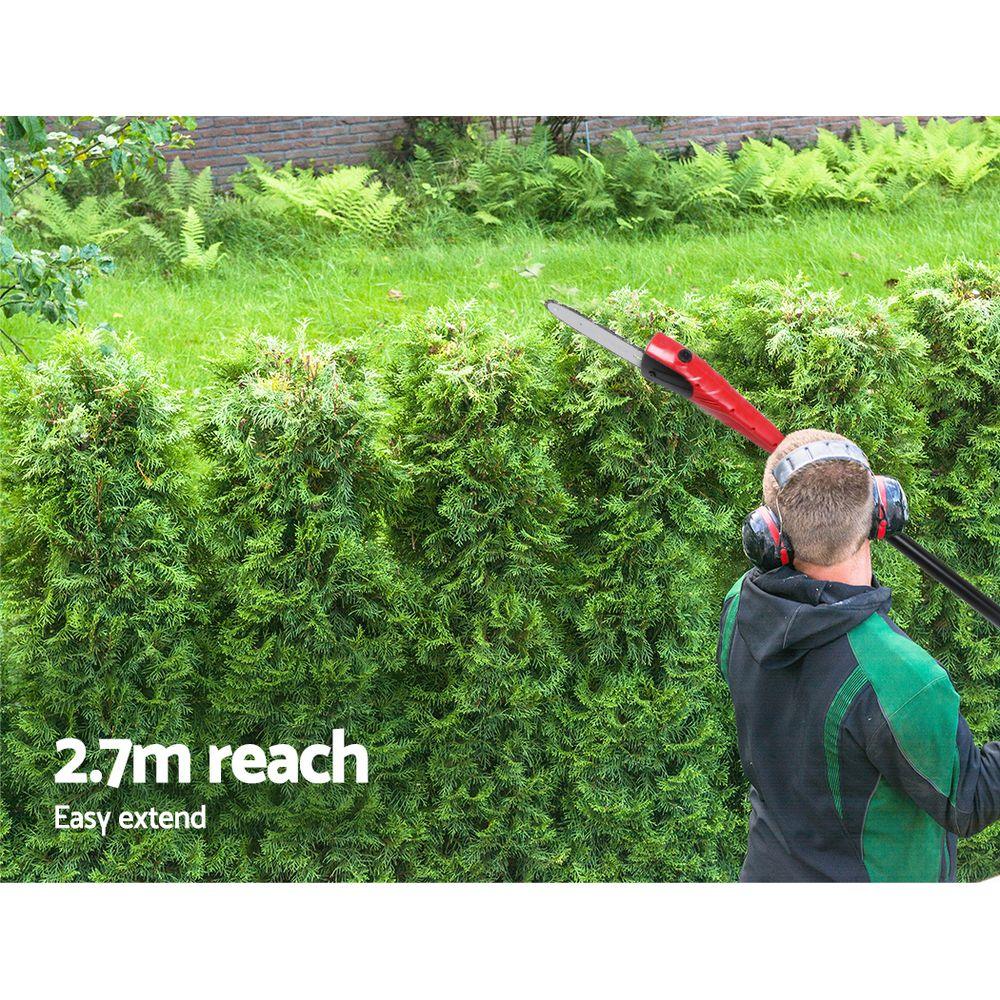 Giantz Chainsaw Trimmer Cordless Pole Chain Saw 8in 20V Battery 2.7m Reach - Mekamart Australia