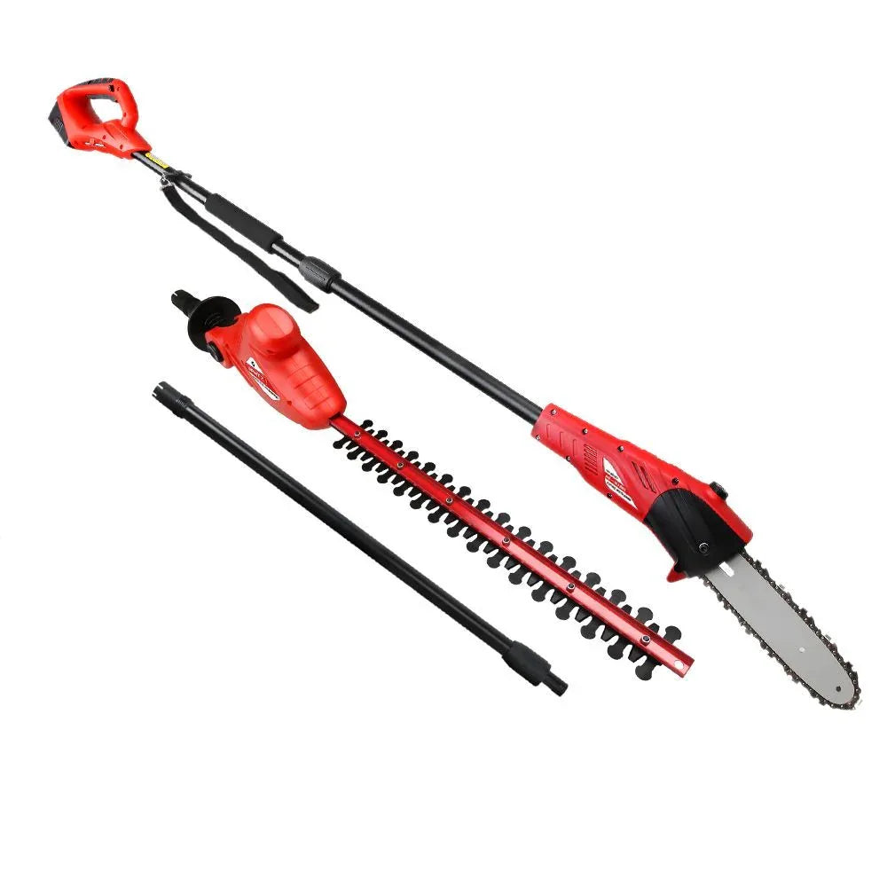 Giantz Chainsaw Trimmer Cordless Pole Chain Saw 8in 20V Battery 2.7m Reach - Mekamart Australia