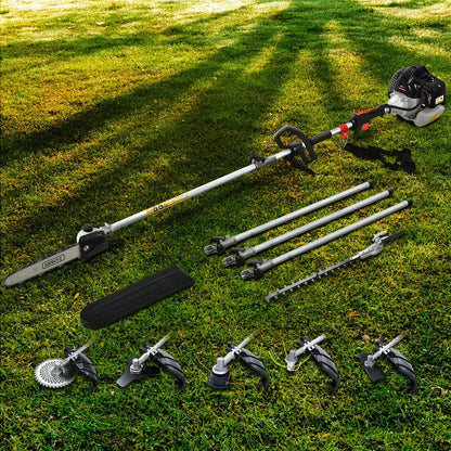 Giantz 65CC Pole Chainsaw Petrol Brush Cutter Whipper Snipper Hedge Trimmer - Mekamart Australia