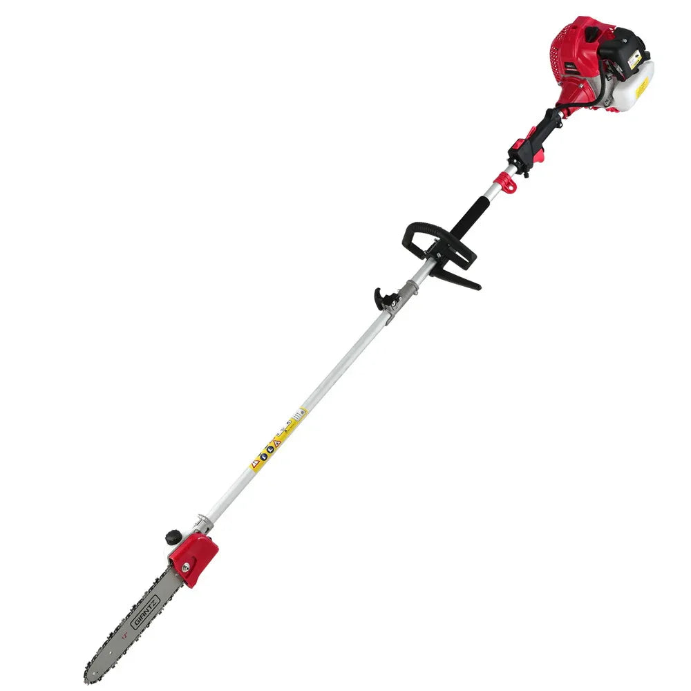 Giantz 65CC Pole Chainsaw Hedge Trimmer Brush Cutter Whipper Snipper 7-in-1 5.6m - Mekamart Australia