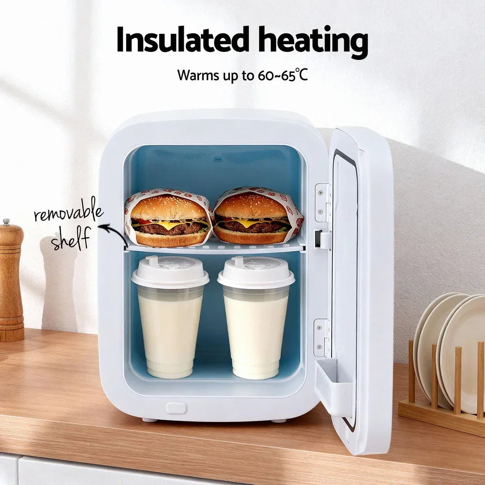 Glacio Mini Fridge Portable 22L White Electric Cooler Warmer Car Office 12V 220V - Mekamart Australia