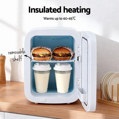 Glacio Mini Fridge Portable 22L White Electric Cooler Warmer Car Office 12V 220V - Mekamart Australia