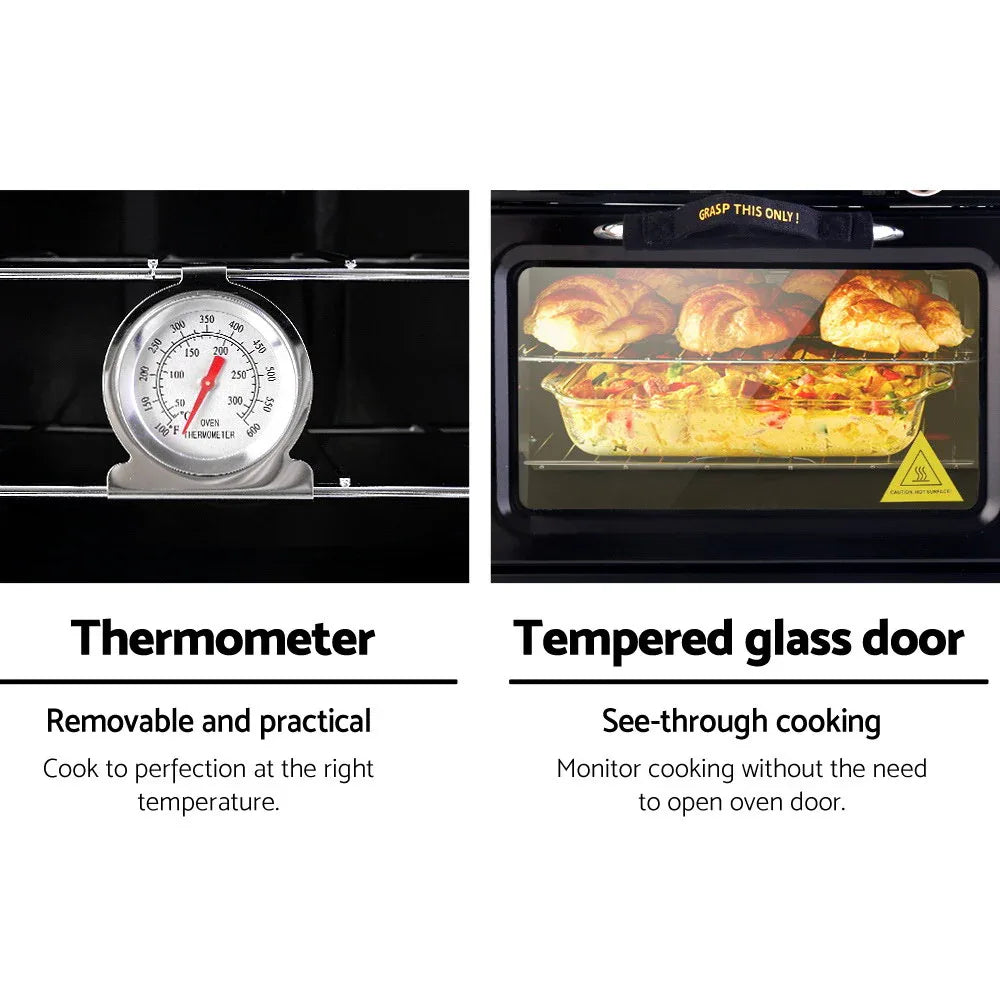 Devanti Portable Gas Oven LPG Black - Mekamart Australia