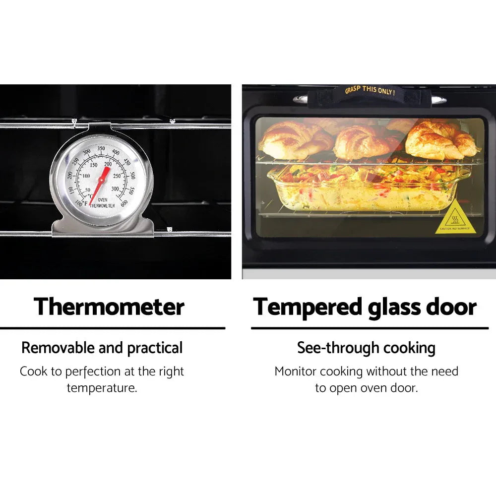 Devanti Portable Gas Oven LPG Silver - Mekamart Australia