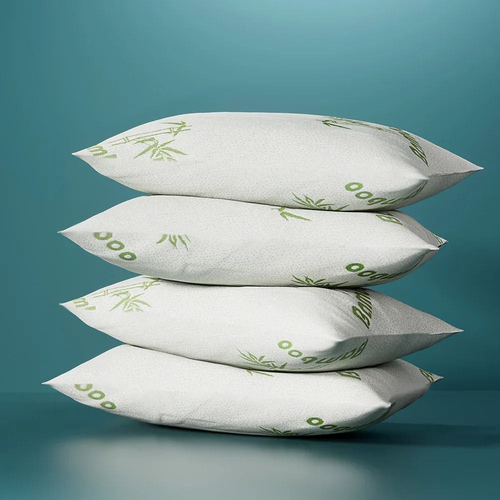 Giselle Bedding 4 Pack Bamboo Pillow Family Hotel - Mekamart Australia