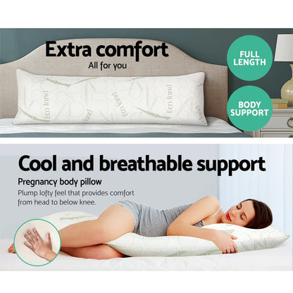 Giselle Bedding Body Support Pillow Bamboo Cover - Mekamart Australia
