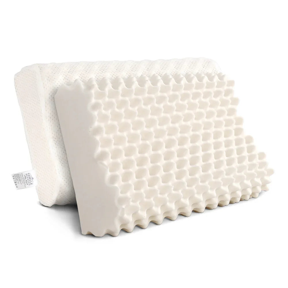 Giselle Bedding Natural Latex Pillow Twin Pack - Mekamart Australia