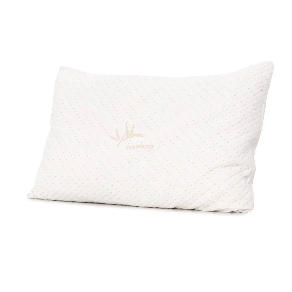 Giselle Bedding Memory Foam Pillow Bamboo Cover Twin Pack - Mekamart Australia