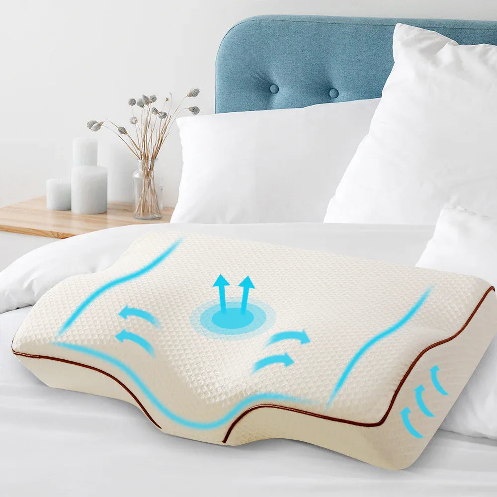 Giselle Bedding Memory Foam Contour Pillow - Mekamart Australia