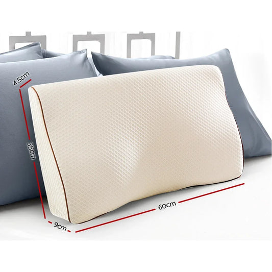 Giselle Bedding Memory Foam Contour Pillow - Mekamart Australia