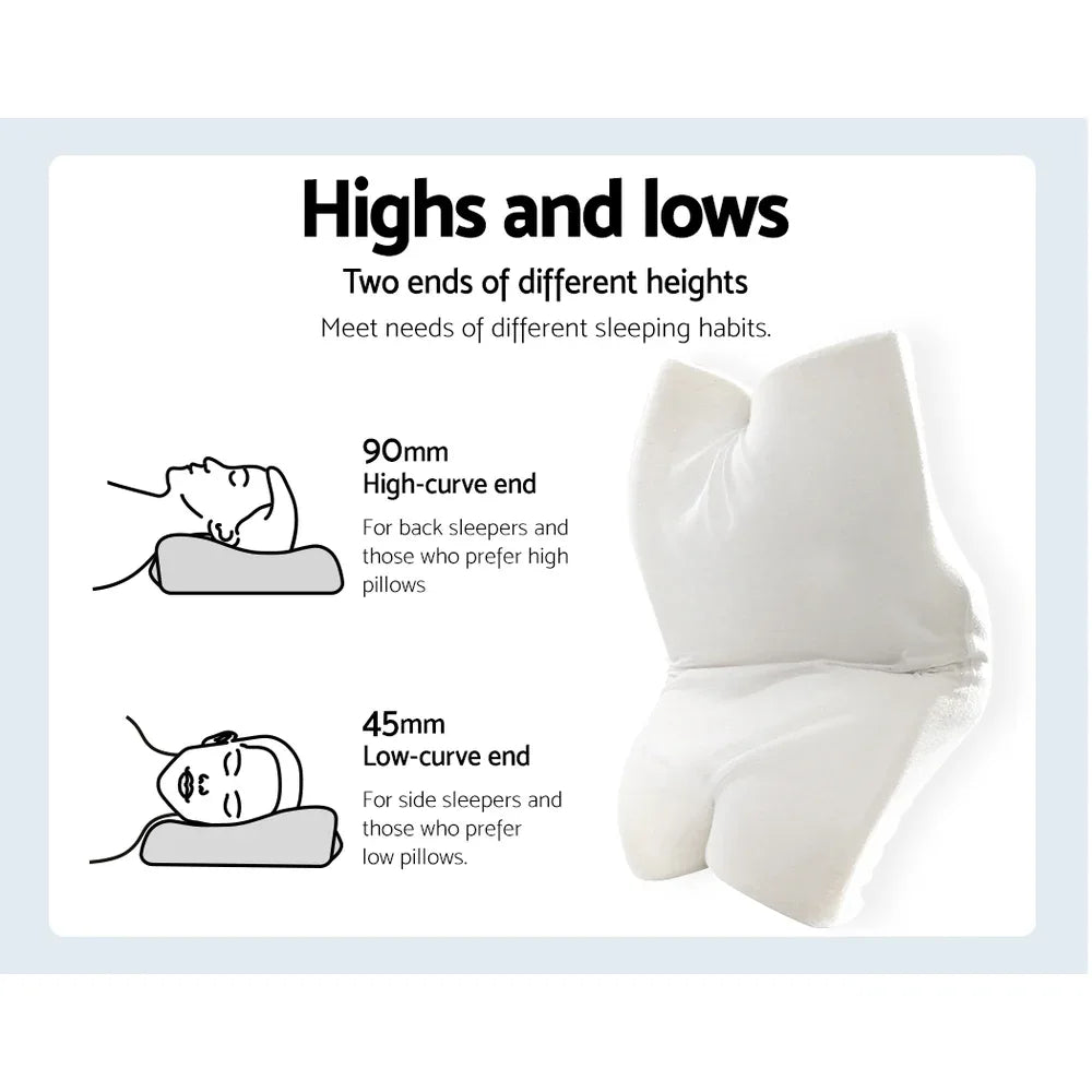 Giselle Bedding Memory Foam Contour Pillow - Mekamart Australia