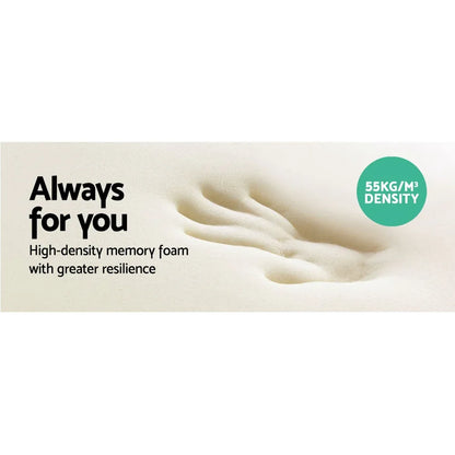 Giselle Bedding Memory Foam Contour Pillow Navy - Mekamart Australia