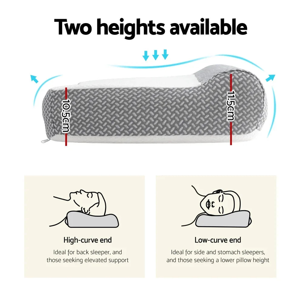 Giselle Contour Pillow Memory Foam - Mekamart Australia