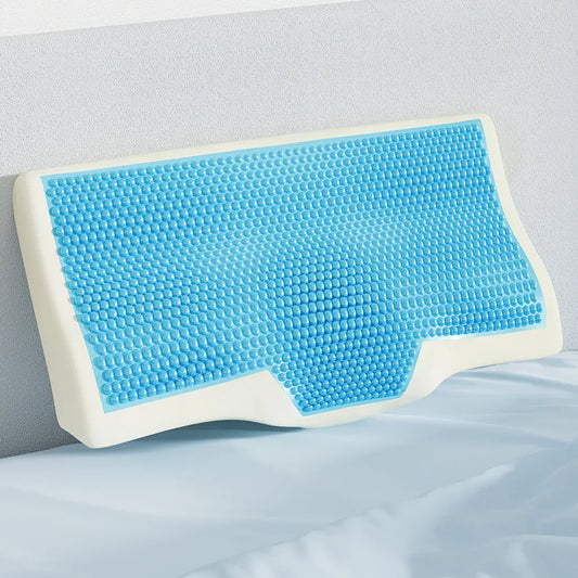 Giselle Bedding Memory Foam Contour Pillow Cool Gel Bamboo Cover - Mekamart Australia