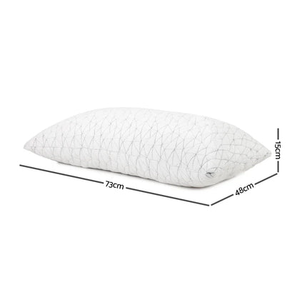 Giselle Bedding Memory Foam Pillow Single Size Twin Pack - Mekamart Australia