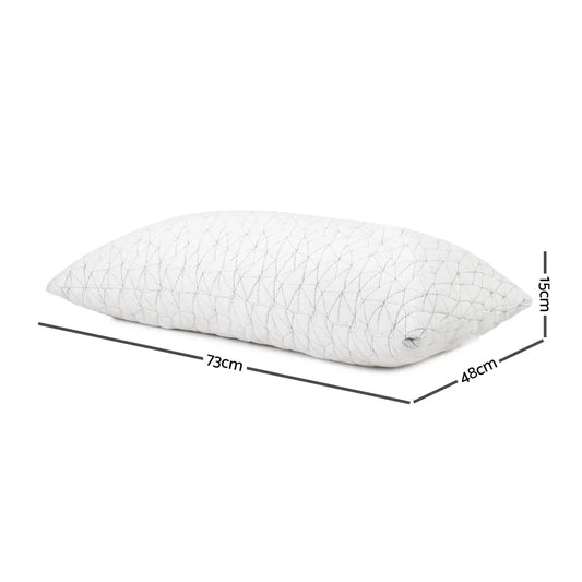Giselle Bedding Memory Foam Pillow Single Size Twin Pack - Mekamart Australia