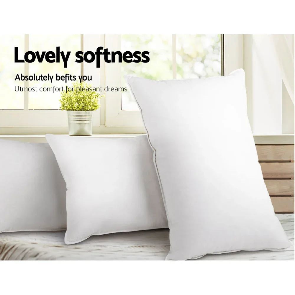 Giselle Bedding 4 Pack Bed Pillow Family Hotel 50X90CM - Mekamart Australia